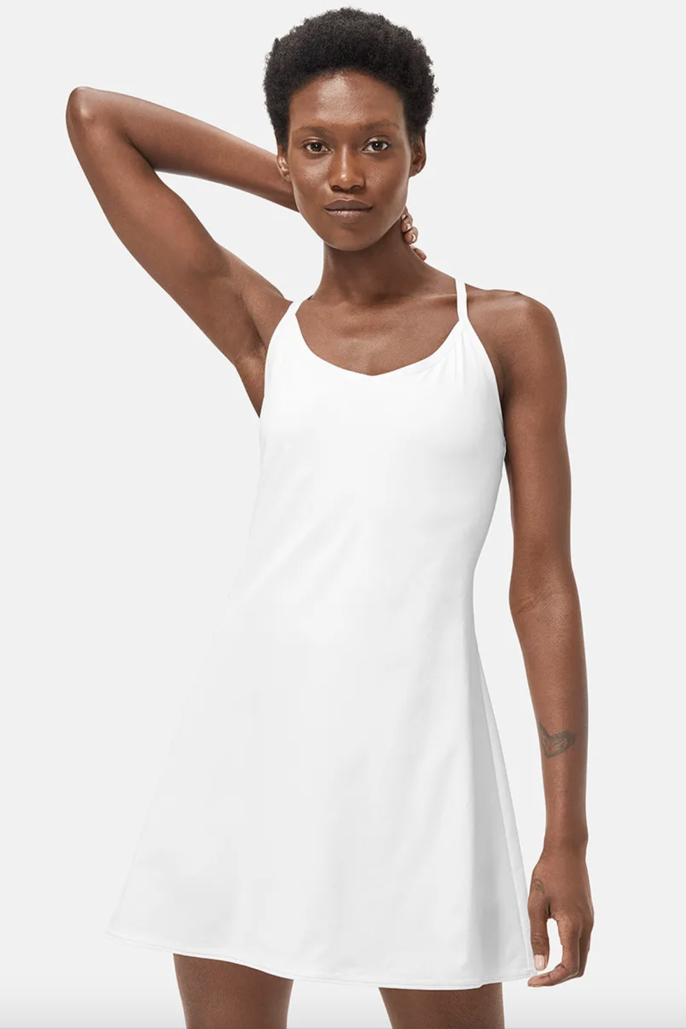 The Exercise Dress in White