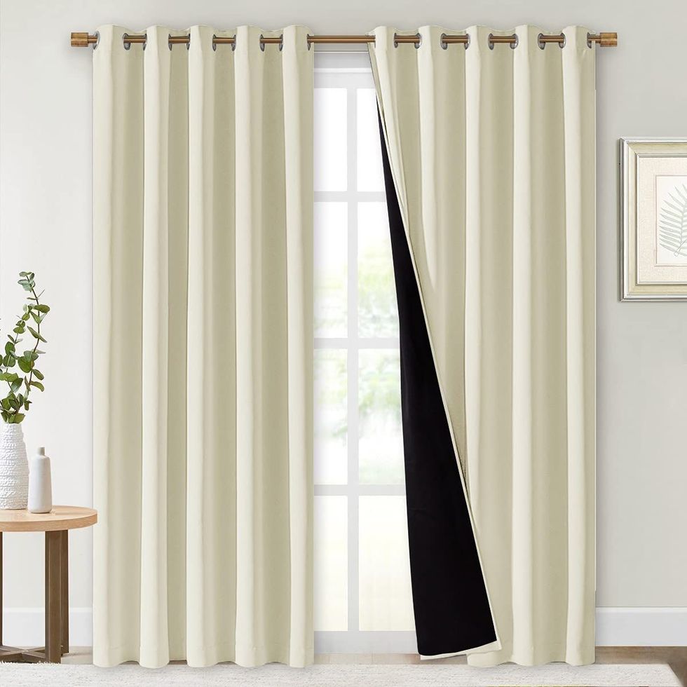 NICETOWN Privacy Protection & Noise Reducing Ring Top Drapes