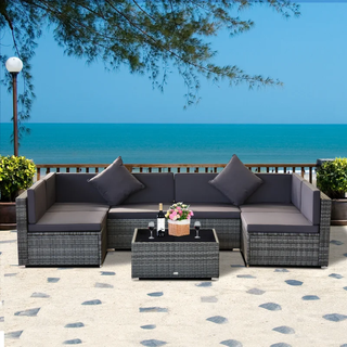 Wicker Outdoor Seating Group with Cushions Wicker Outdoor Seating Group with Cushions