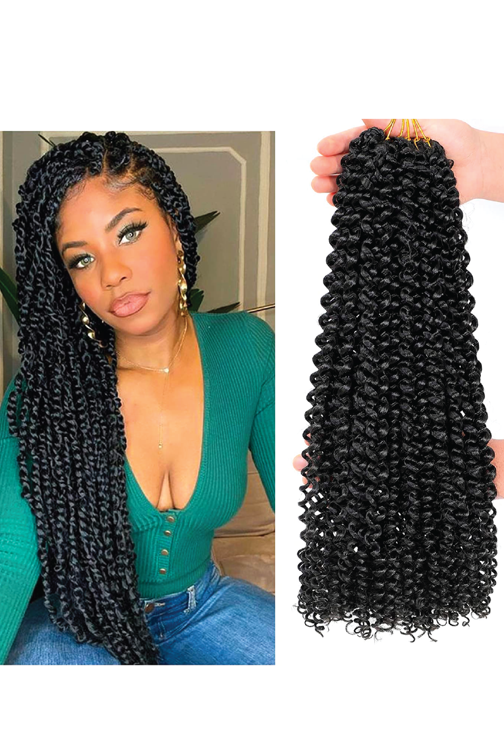 lace front full front malaysian deep curl with edes - Google Search  Hair  styles, Box braids hairstyles, Box braids hairstyles for black women
