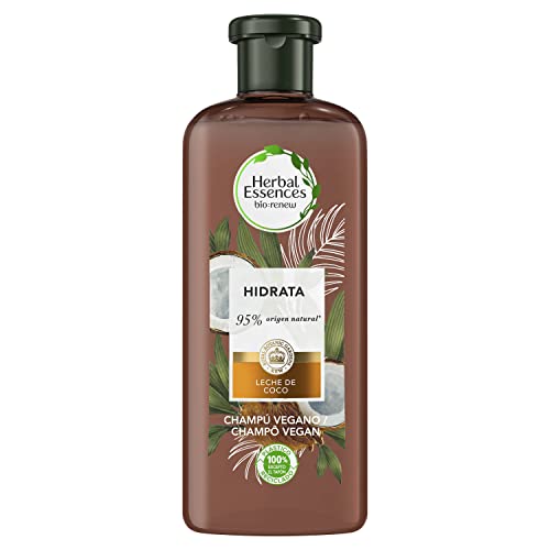 Herbal Essences bio:renew Champú Hidratación, Leche de Coco 400 ml, con ph neutro e ingredientes naturales