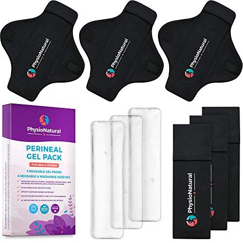 Reusable Perineal Ice Packs for Postpartum & Hemorrhoid Pain Relief, hot &  Cold Pack for Women After Pregnancy, 2 Ice Pack and 3 Cover. (New Purple)