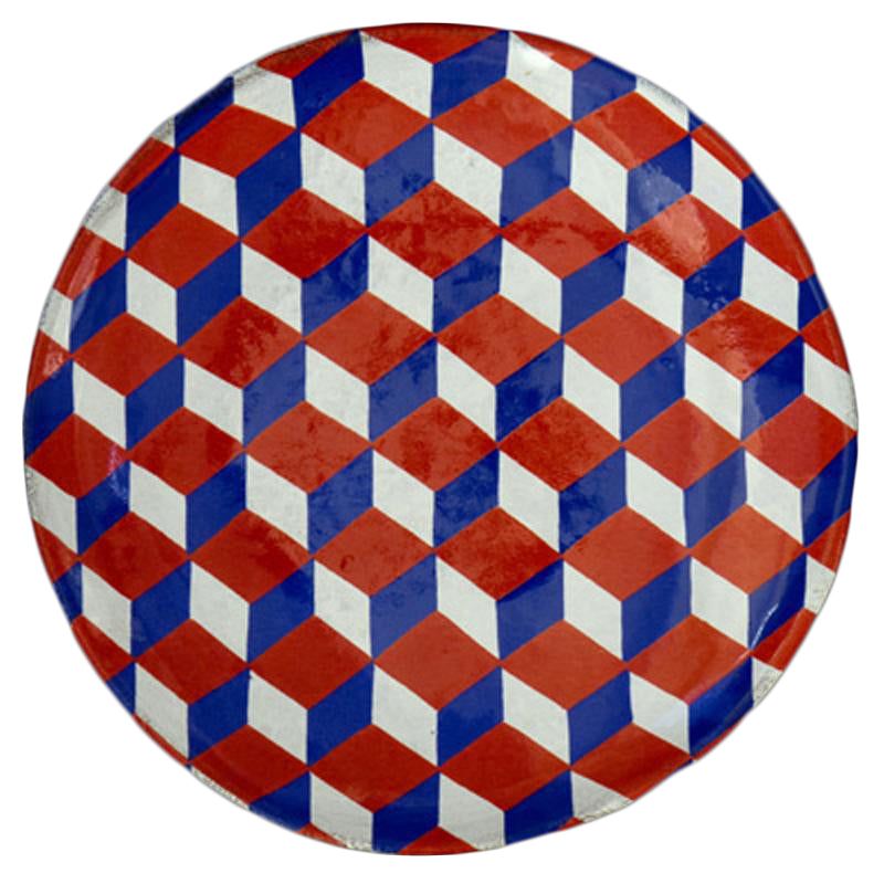 Tricolore Cube Plate