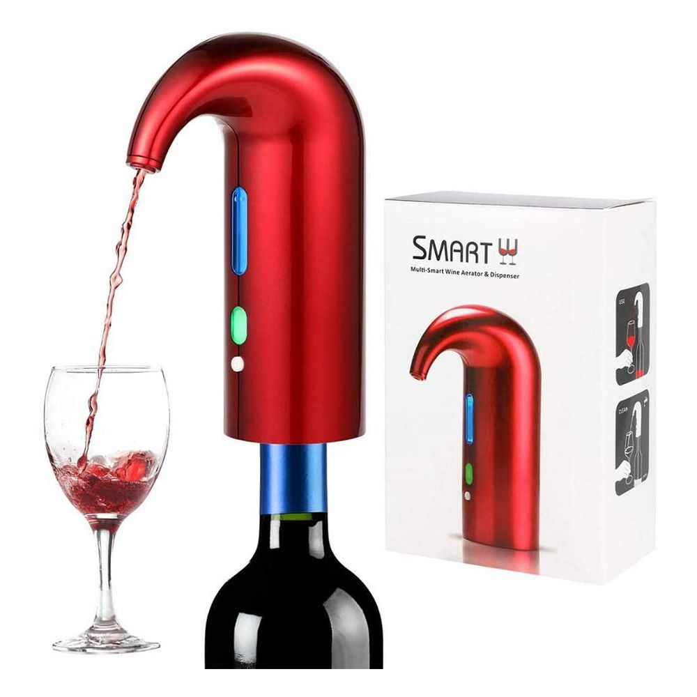 Chill Red Rum etc Wine Chiller Stick Drip-Free Wine Pourer NutriChef Decanting Wine Aerator Stainless Steel Acrylic Beverage Chilling Aerating Pourer Metal Wand with Rubber Stopper White Wine 
