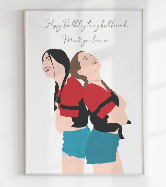 5 Best Friends Gift Personalized Best Friends Print 