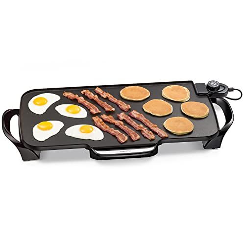 20 Grill Griddle Electric Non Stick Flat Top Indoor Countertop