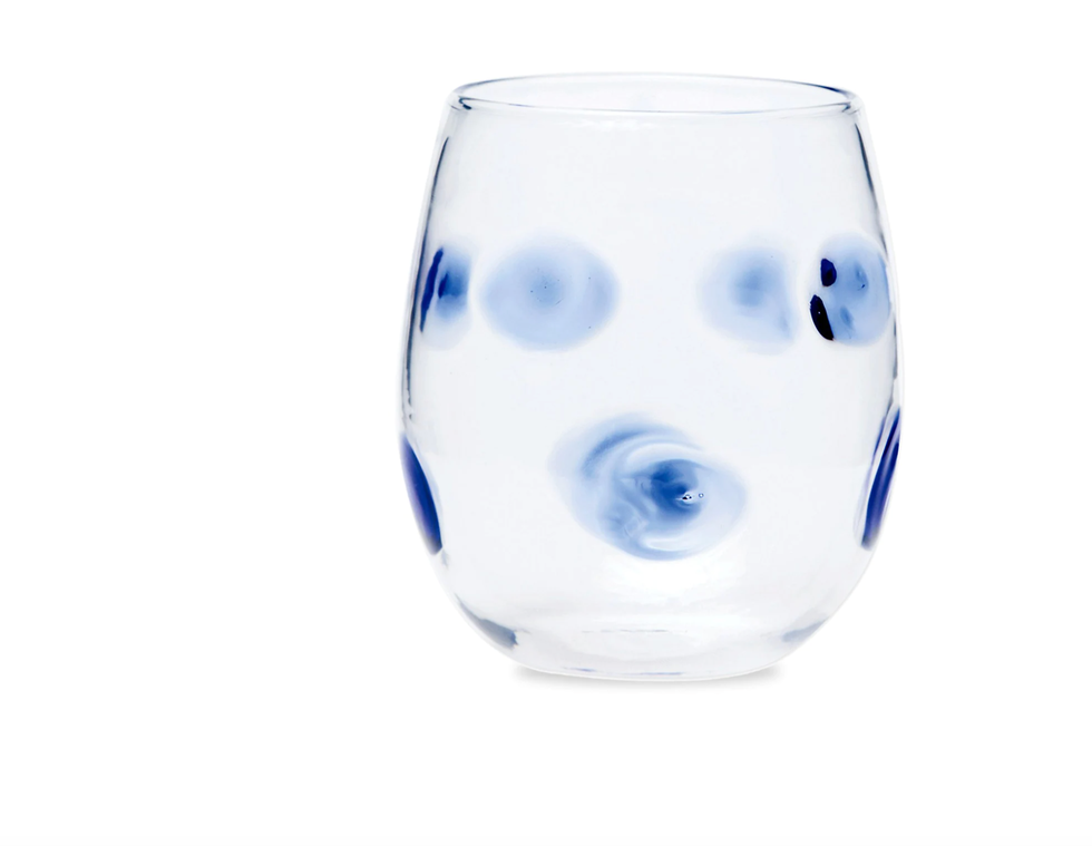 Vietri Drop Stemless Wine Glass