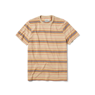 The Organic Cotton Tee in Sand Stripe