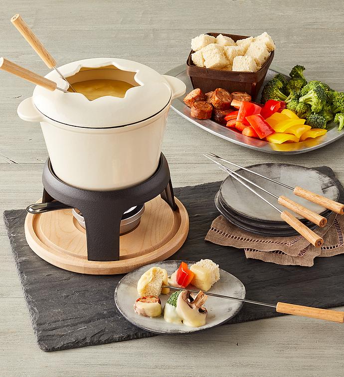 Conjunto de Fondue de Ferro Fundido