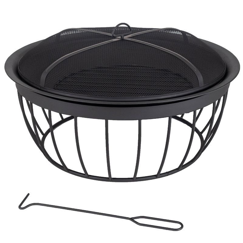 30" Round Wood Burning Fire Pit
