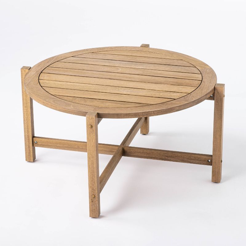 Wood Patio Coffee Table 
