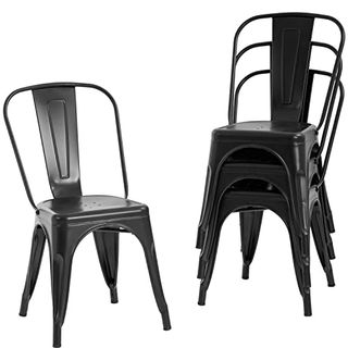 Metal Indoor/Outdoor Chairs (Set of 4)