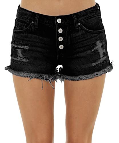 SF Jeans Women Black Acid Wash Denim Shorts - Selling Fast at Pantaloons.com