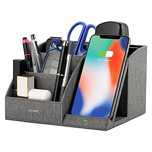Fast Wireless Charger with Desk Organizer