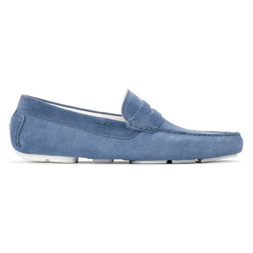 Idris Denim Suede Driving Loafers