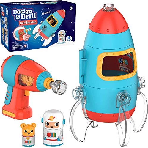 Design & Drill Bolt Buddies Rocket Toy