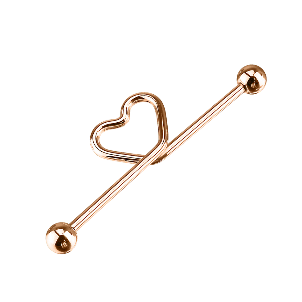 Heart Knot Industrial - Rose Gold