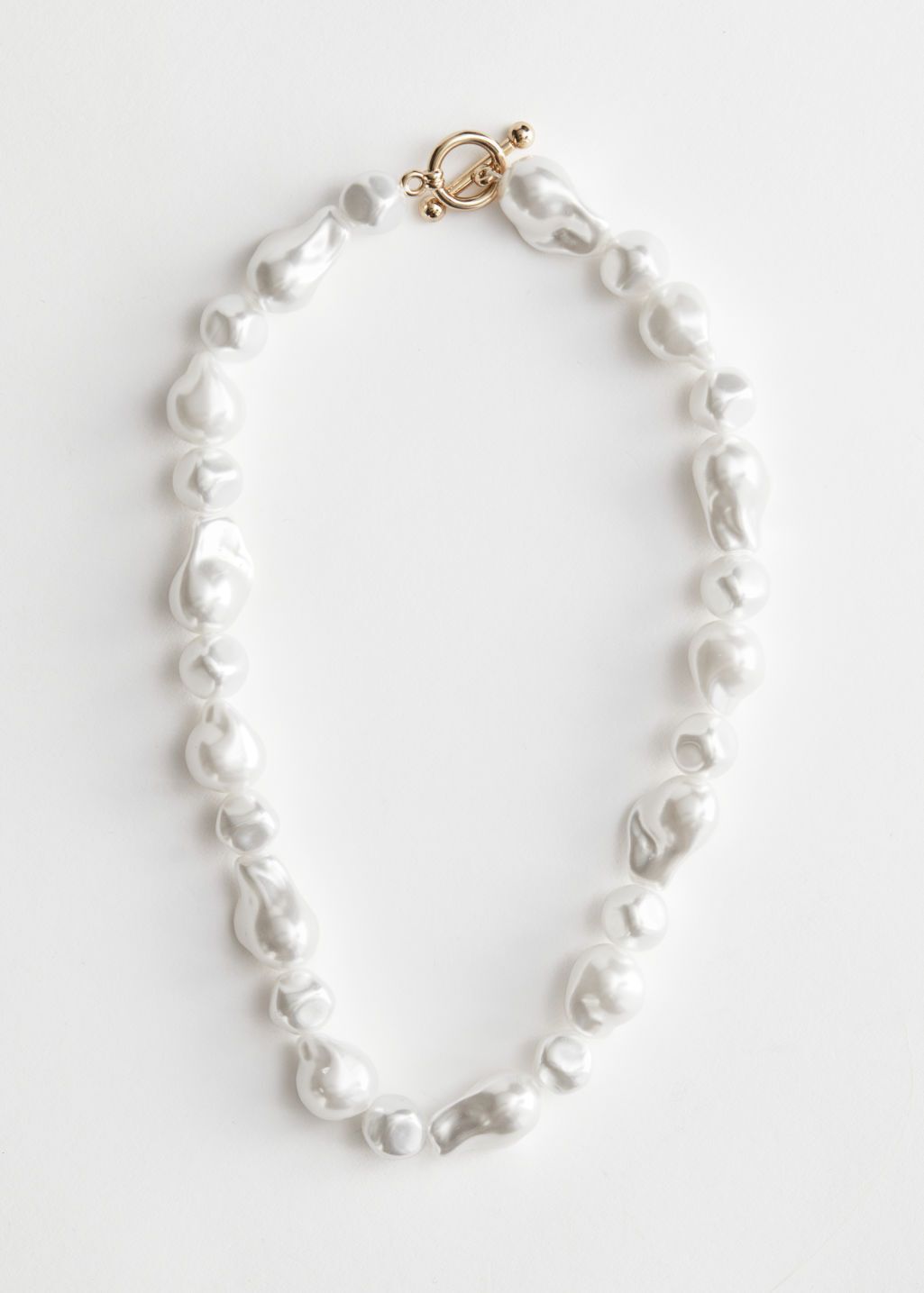Organic Pearl Bead Necklace