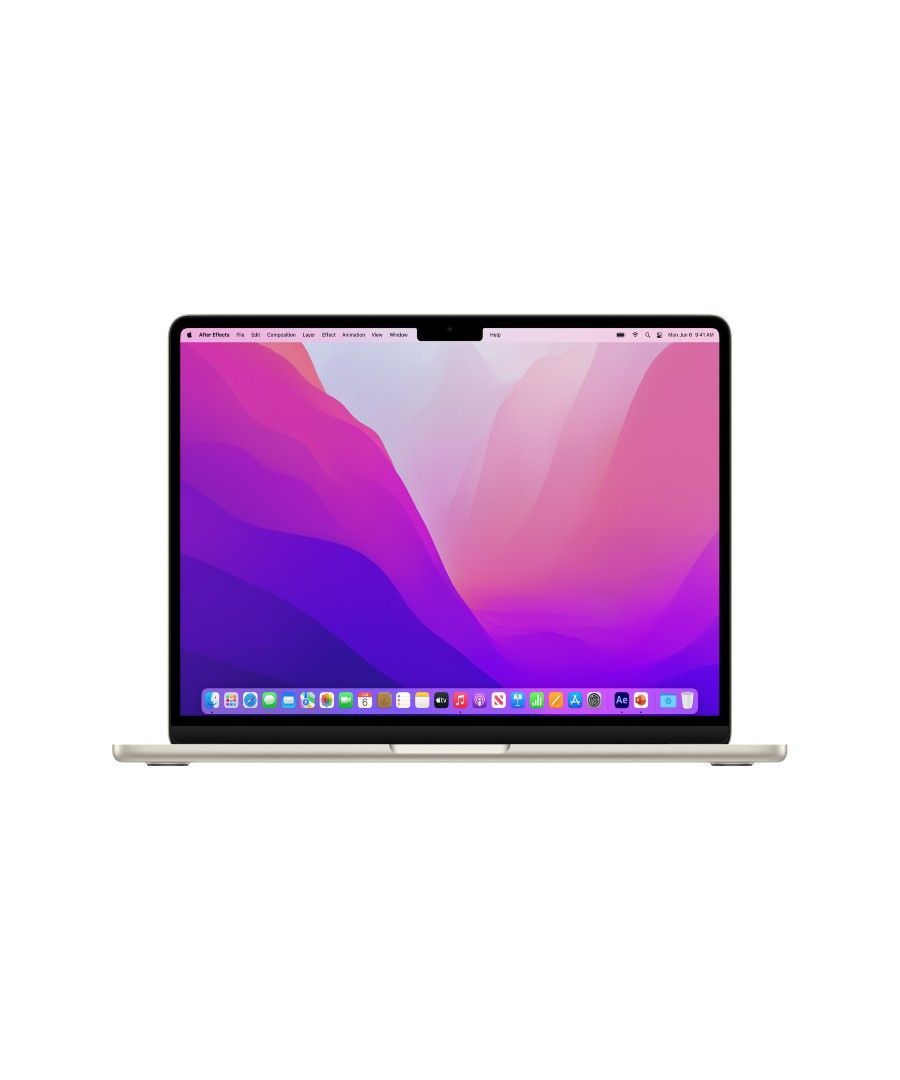 a gold macbook air laptop on a plain backdrop