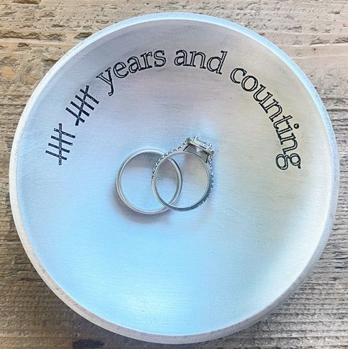 10th Anniversary Aluminum Ring Dish