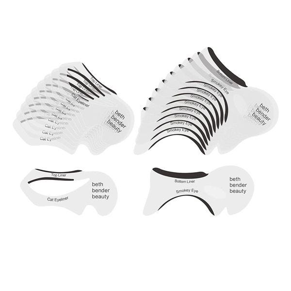 Plantillas para 'eyeliner' y sombras de ojos