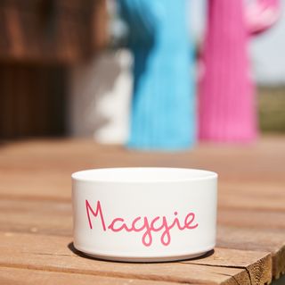 Official Love Island personalized pet bowl
