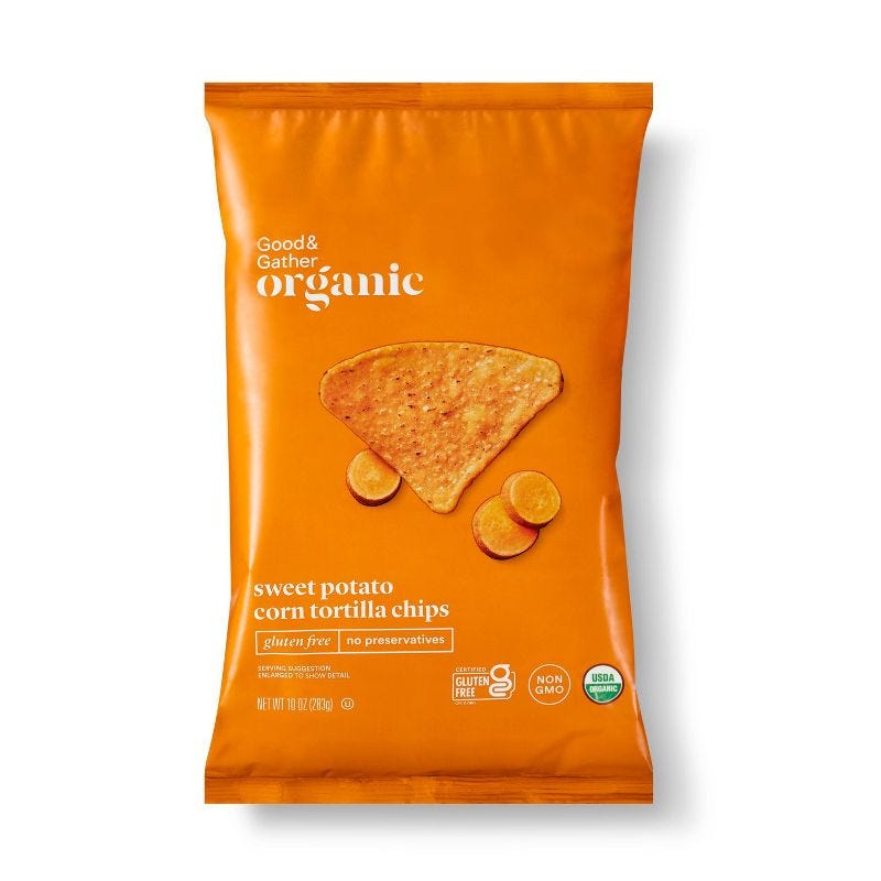 Organic Sweet Potato Corn Tortilla Chips