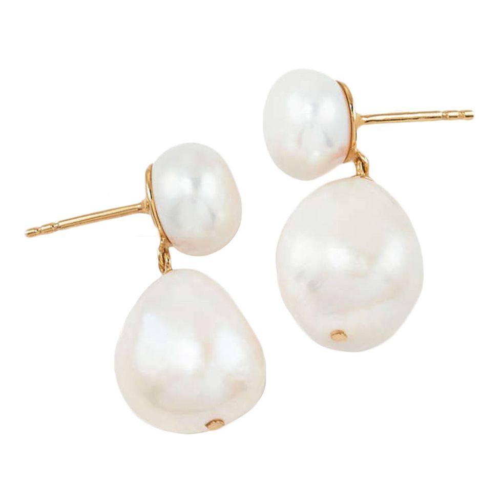 Bold Pearl Drop Earrings