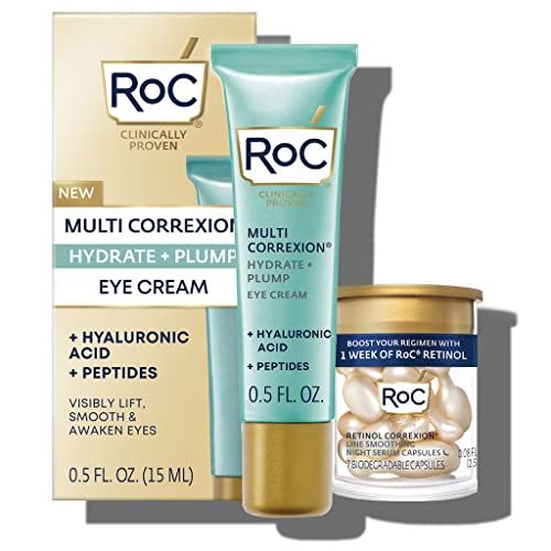 RoC Hydrate + Plump Eye Cream and Retinol Serum Capsules