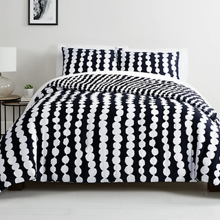 Dotted Stripe 3-Piece King Comforter Set