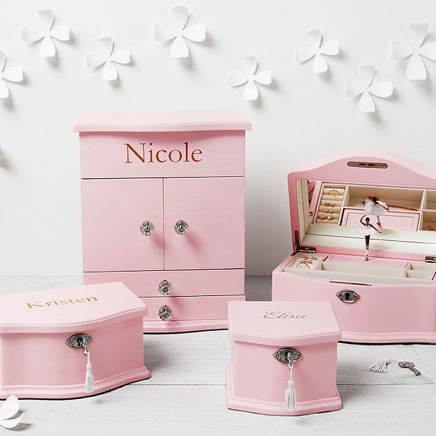 Pink Abigail Jewelry Box Collection