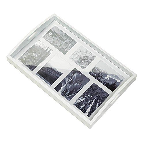 Multi-Photo Frame Wood Tray