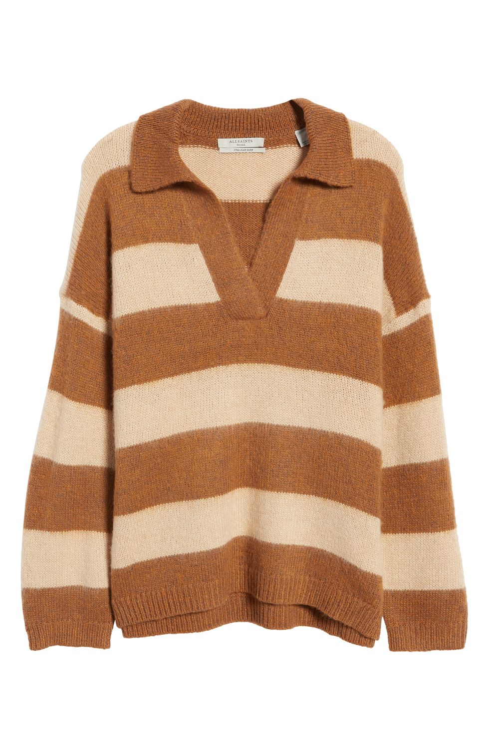 Lou Stripe Oversize Polo Sweater