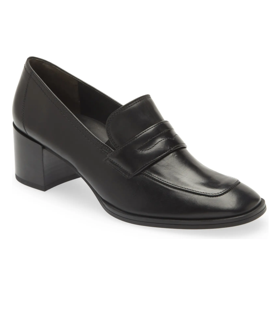 Nero Penny Loafer Pump