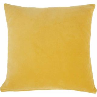 Jordan Yellow Geometric Cotton Throw Pillow