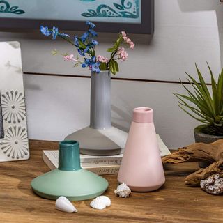Assorted Ceramic Vases, Set of 3