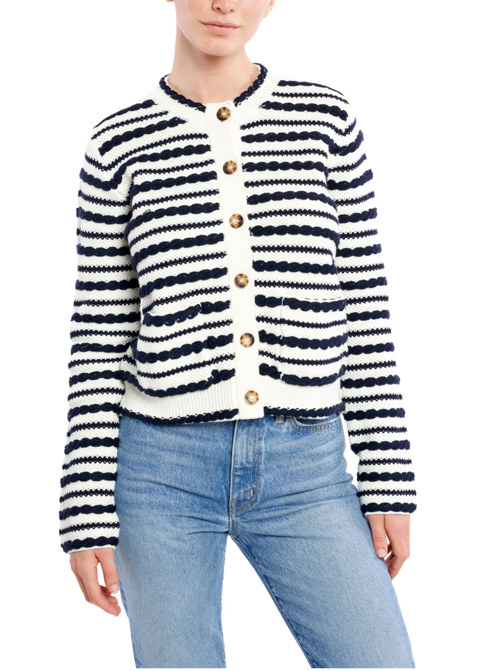 Braid Stripe Cardigan