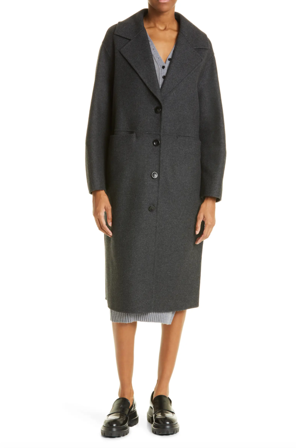 Double Face Wool & Cashmere Blend Coat