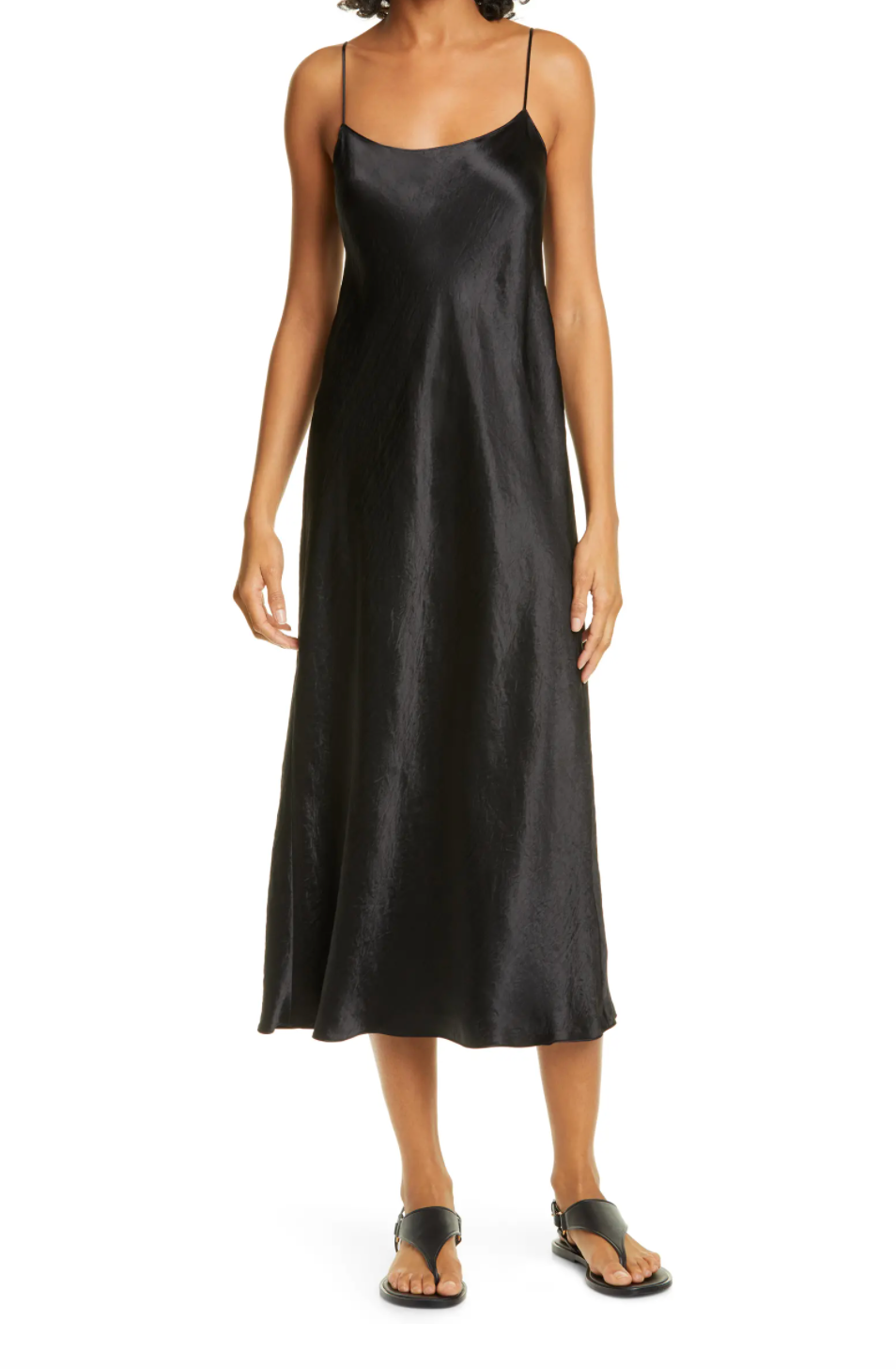 Satin Midi Slipdress