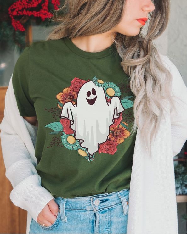 Floral Ghost T-Shirt