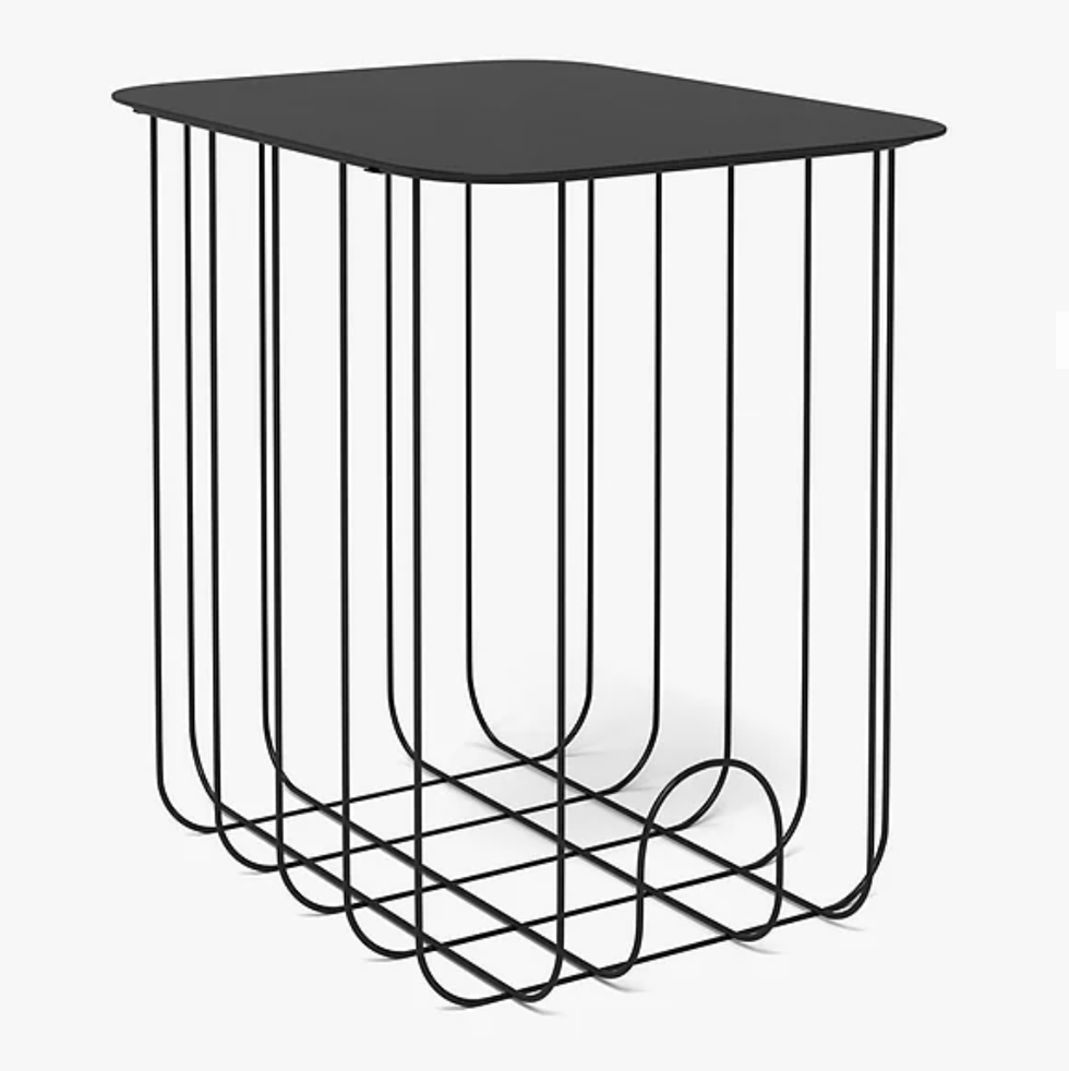 John Lewis & Partners Wire Side Table, Black