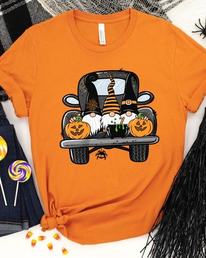 Halloween Gnomes Truck Shirt 