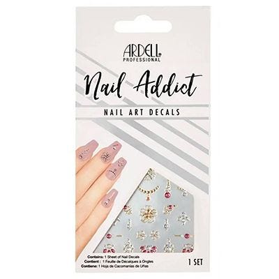 6 Sheets Louis Vuitton Nail Stickers Pink