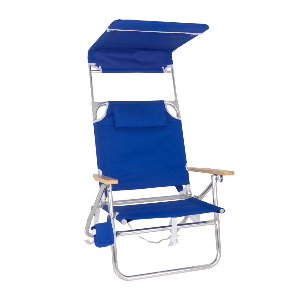 Reclining Comfort Height Backpack Canopy Beach Chair