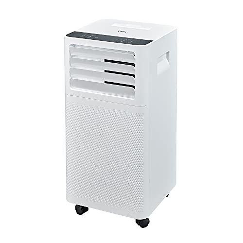 BLACK+DECKER BPACT08WT Portable Air Conditioner with Remote Control, 5,000  BTU DOE (8,000 BTU ASHRAE), Cools Up to 150 Square Feet, White for Sale in