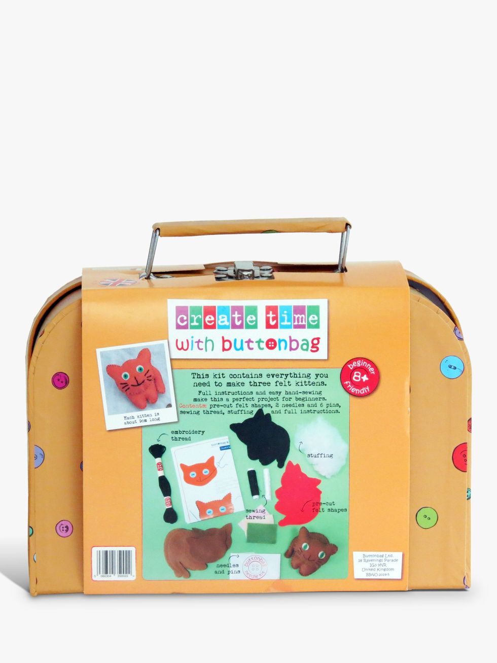 Kids Sewing Kit / Buttons / Button Kit / Learn to Sew / Sewing Kit