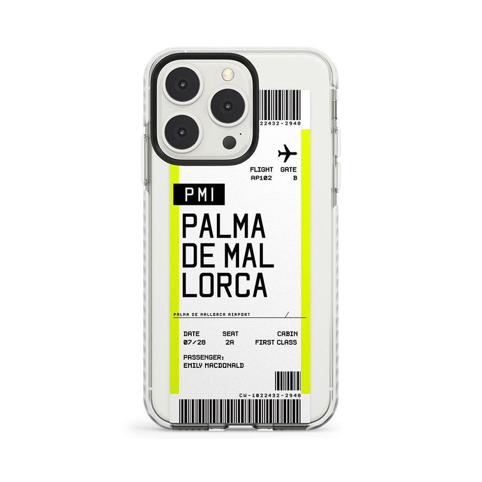Palma De Mallorca Boarding Pass iPhone Case