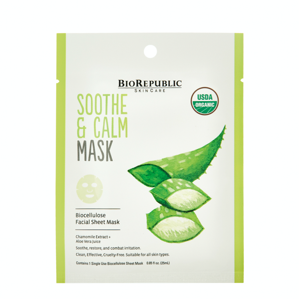 Soothe and Calm Organic Facial Sheet Mask (Box of 12)