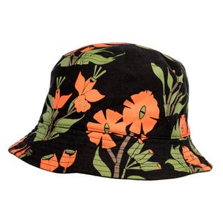 Orchid Floral Reversible Bucket Hat Orchid Floral Reversible Bucket Hat