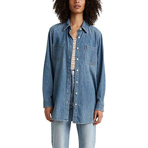 levi's boyfriend fit denim shirt